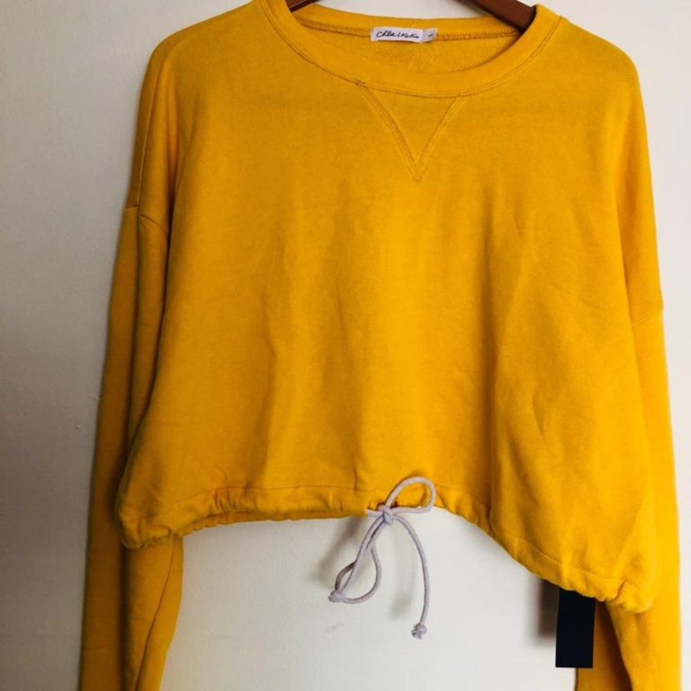 MUSTARD CROP SWEATSHIRT - Picture 2 of 2